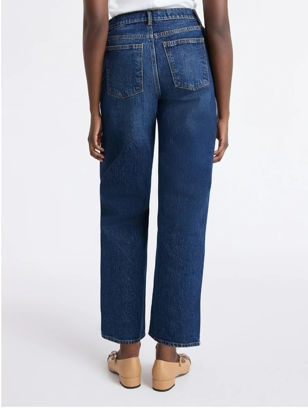 Free Assembly Women's Midrise Relaxed Ankle Jeans, 27.5" Inseam - Picture 3 of 6
